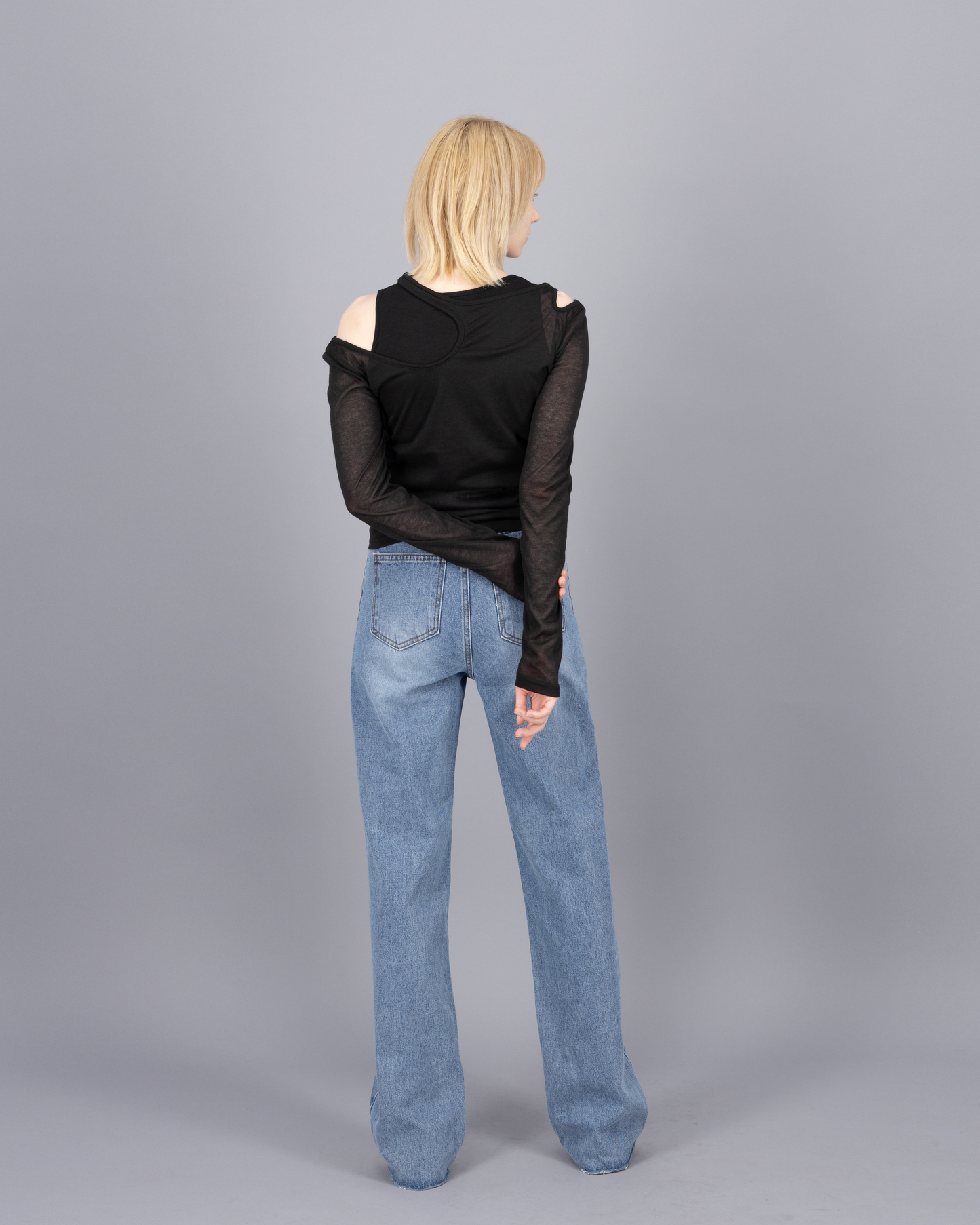 Cutout Straight Jean