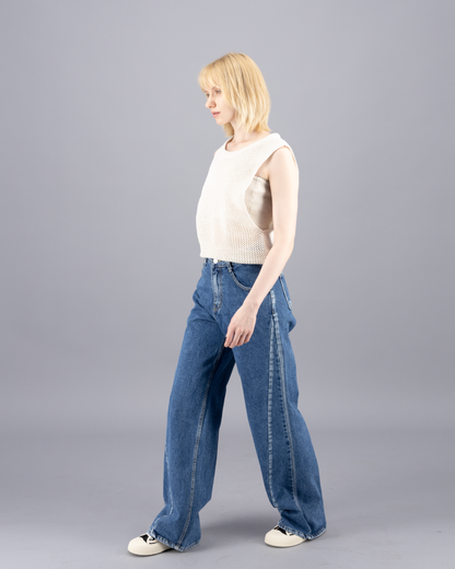 Diagonal Seam Jean