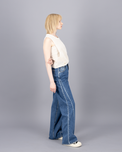 Diagonal Seam Jean