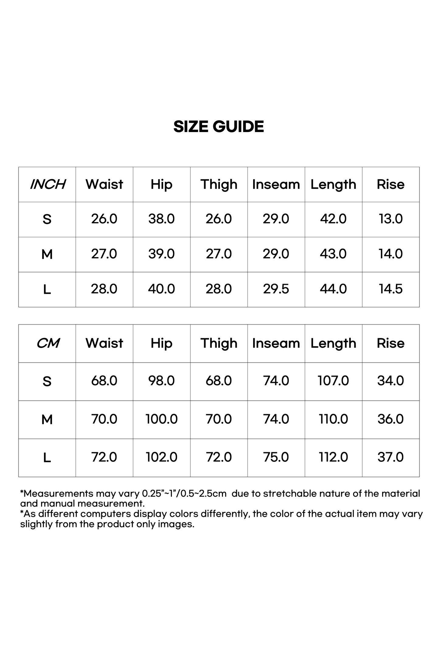 Size Measurement