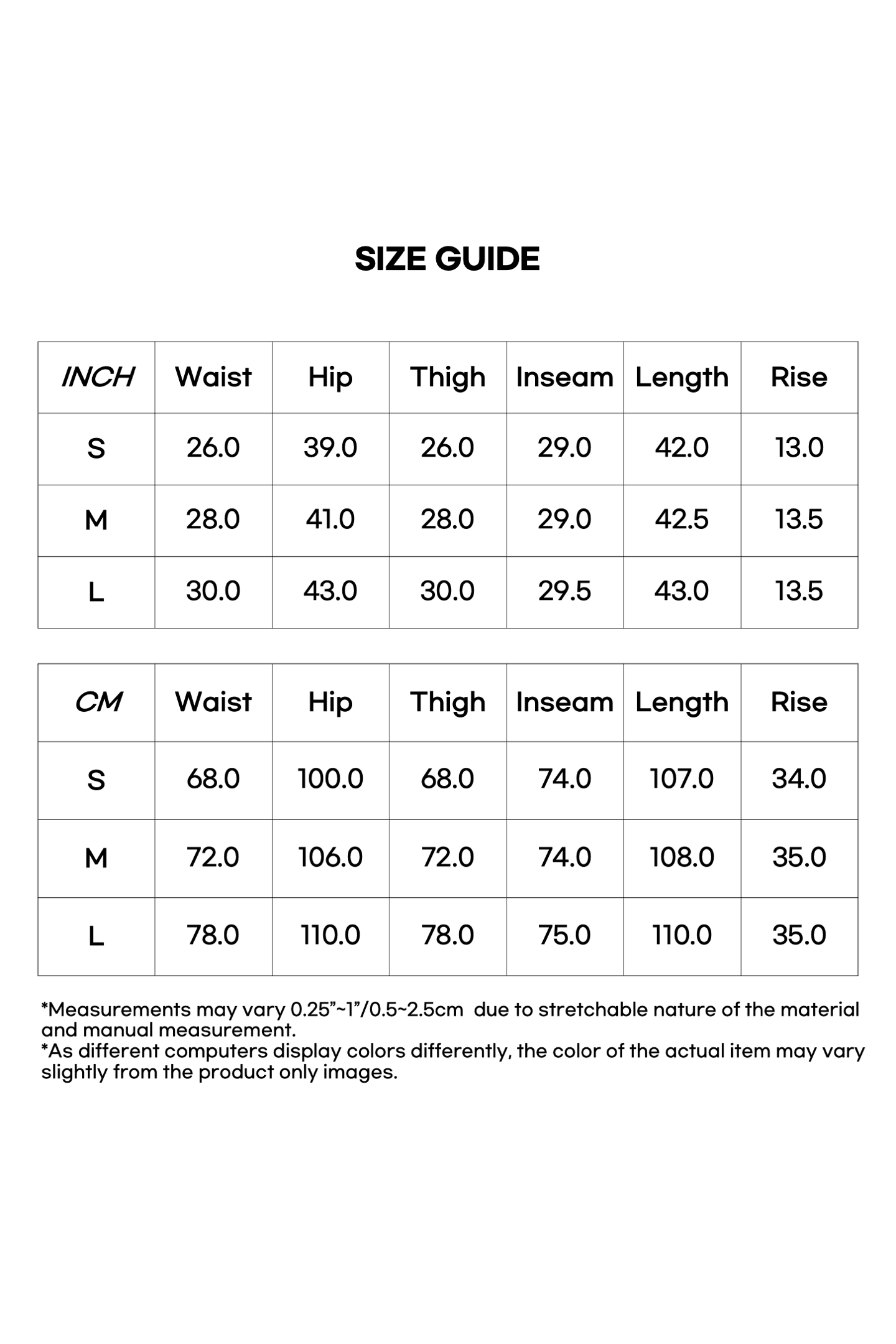 Size Measurement