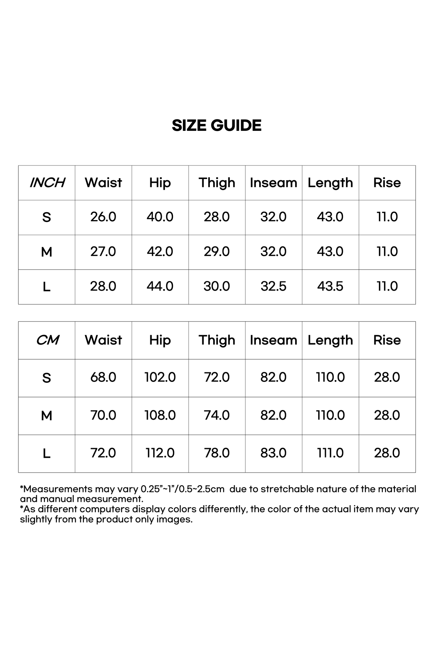 Size Measurement