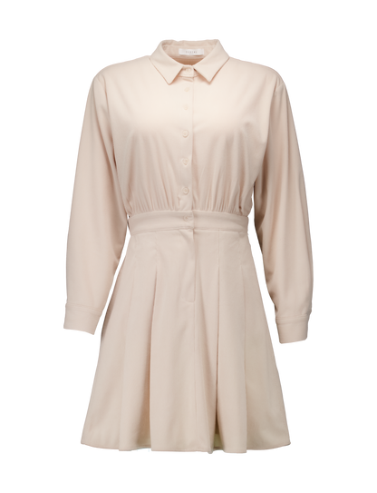 Collar Pleated Dress