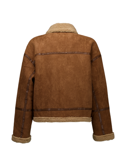 High Neck Shearling Jacket