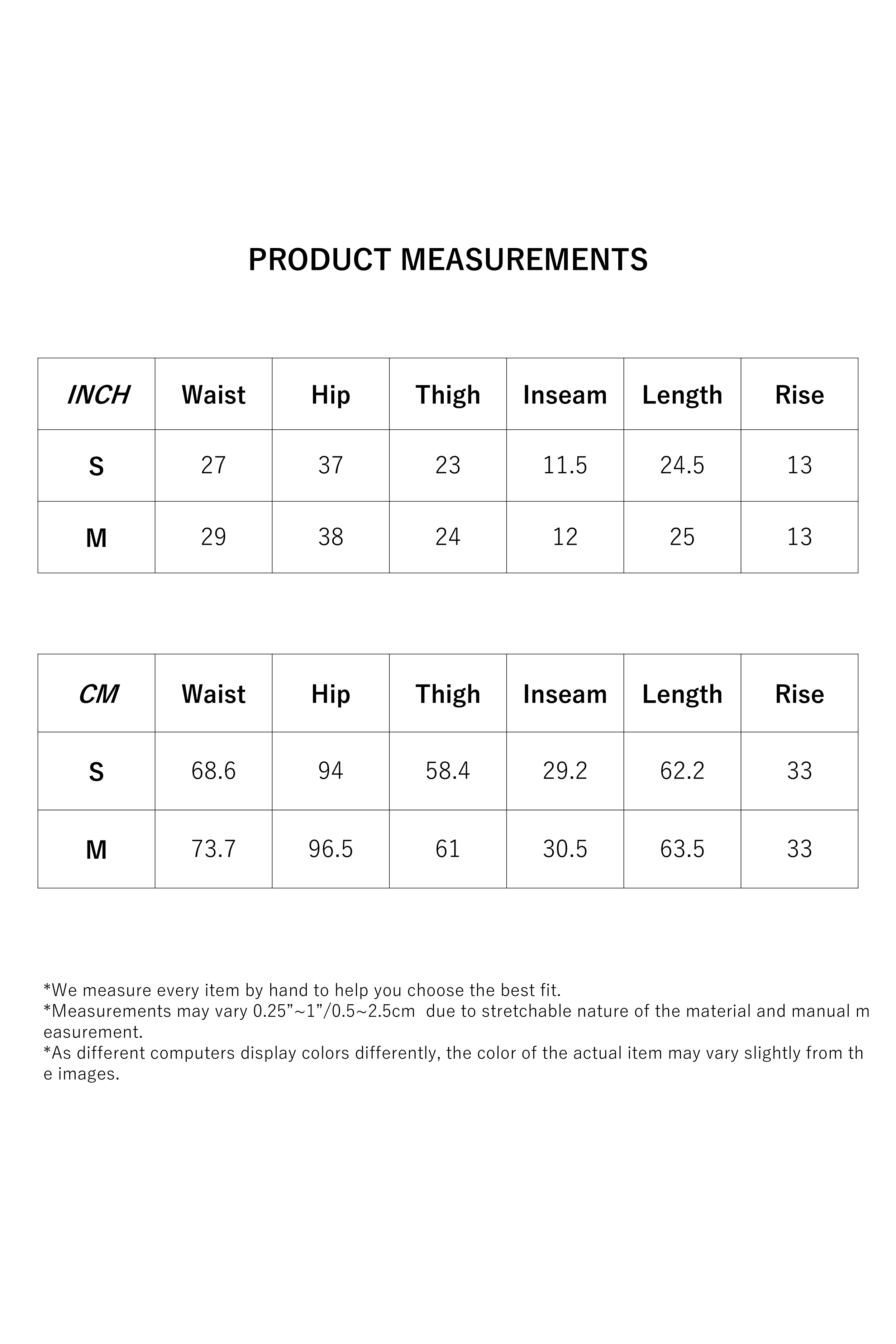 Size Measurement