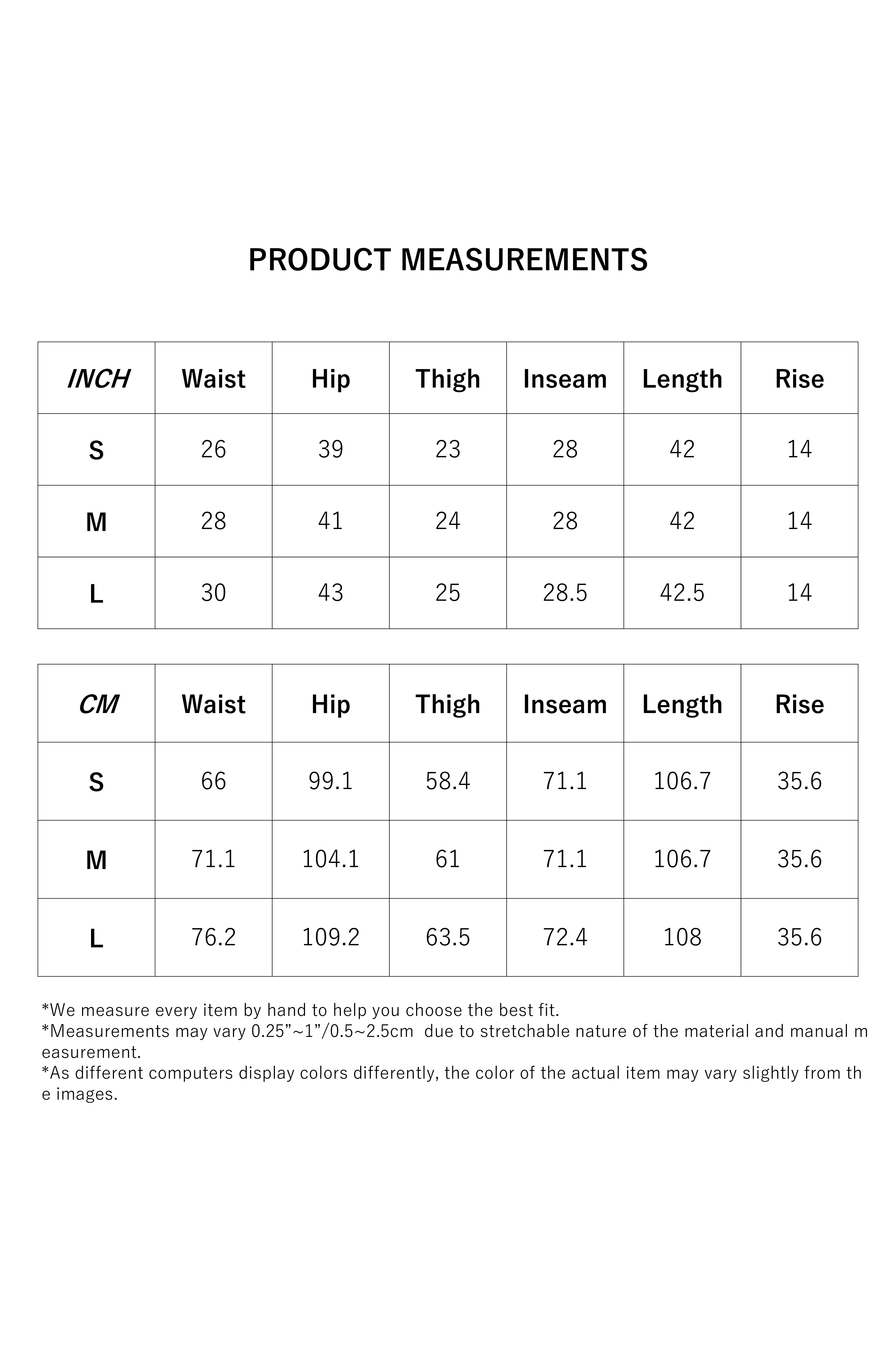 Size Measurement