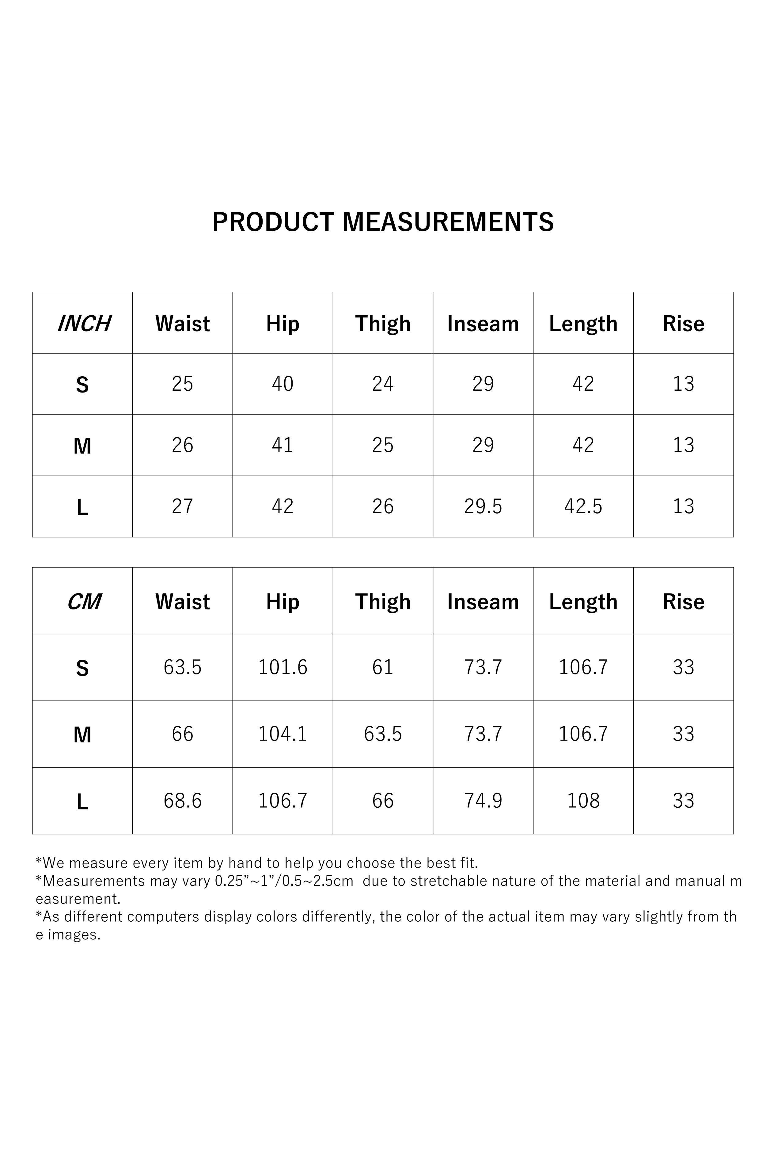 Size Measurement