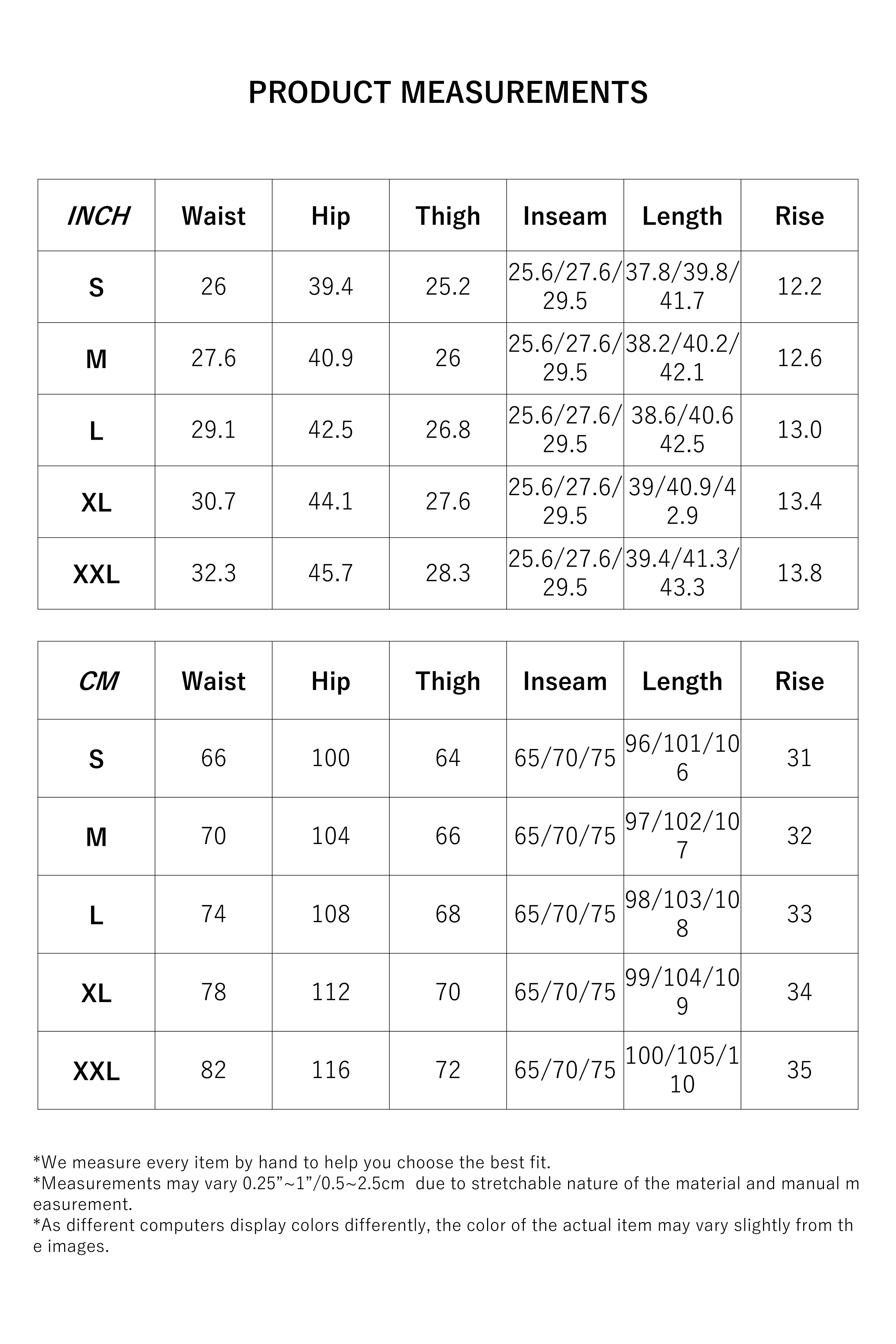 Size Measurement