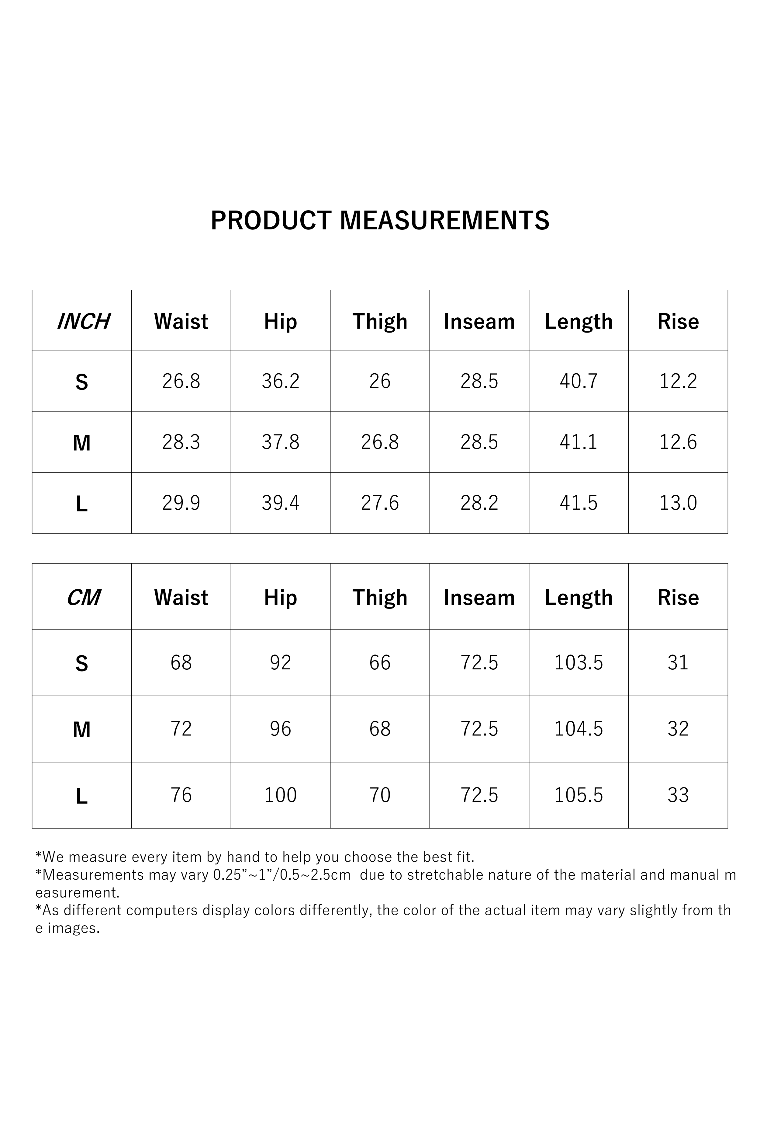 Size Measurement