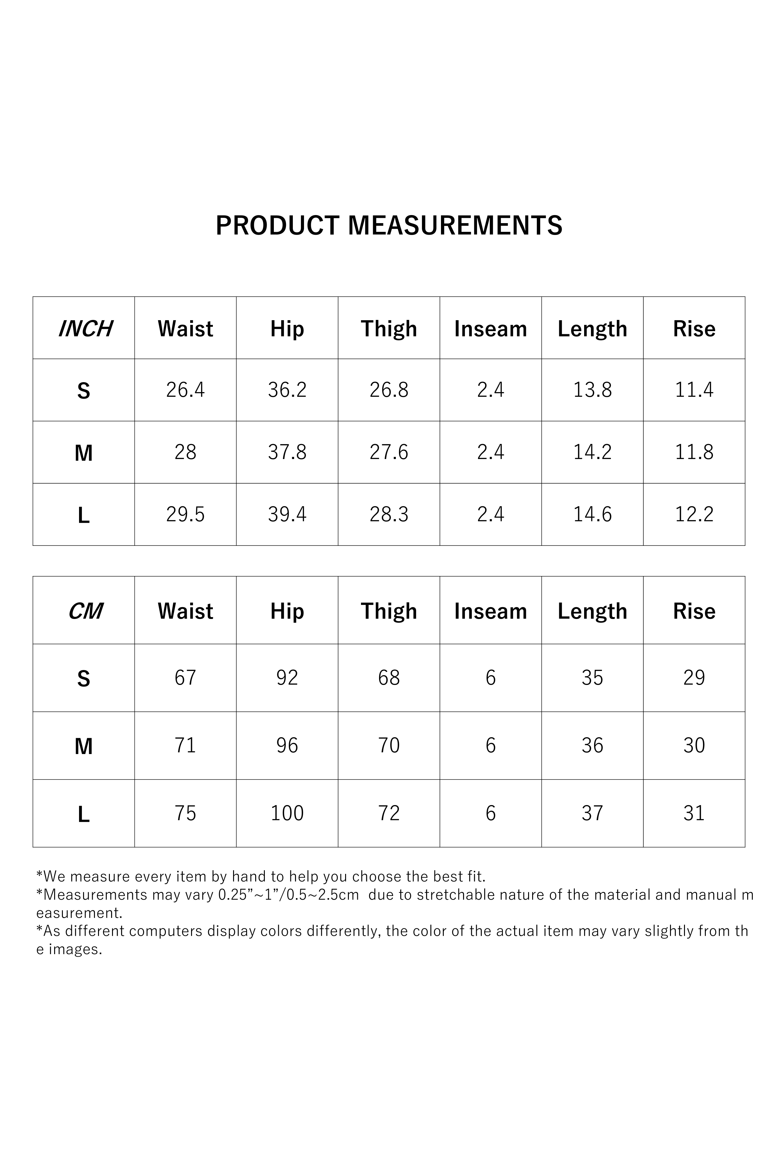 Size Measurement