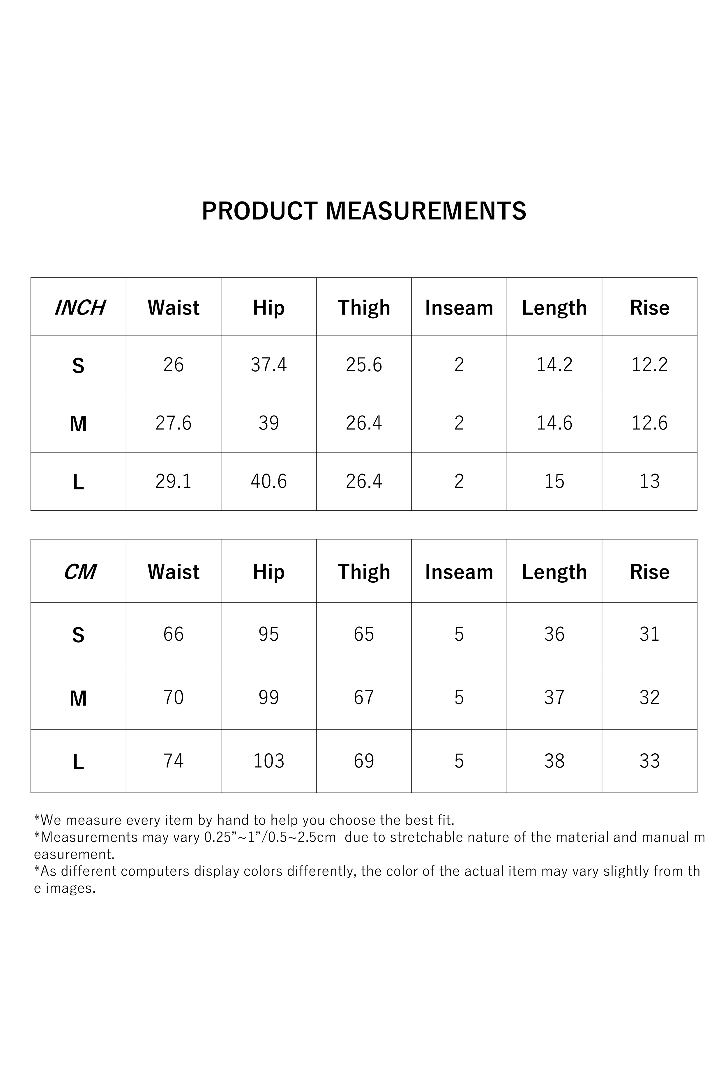 Size Measurement