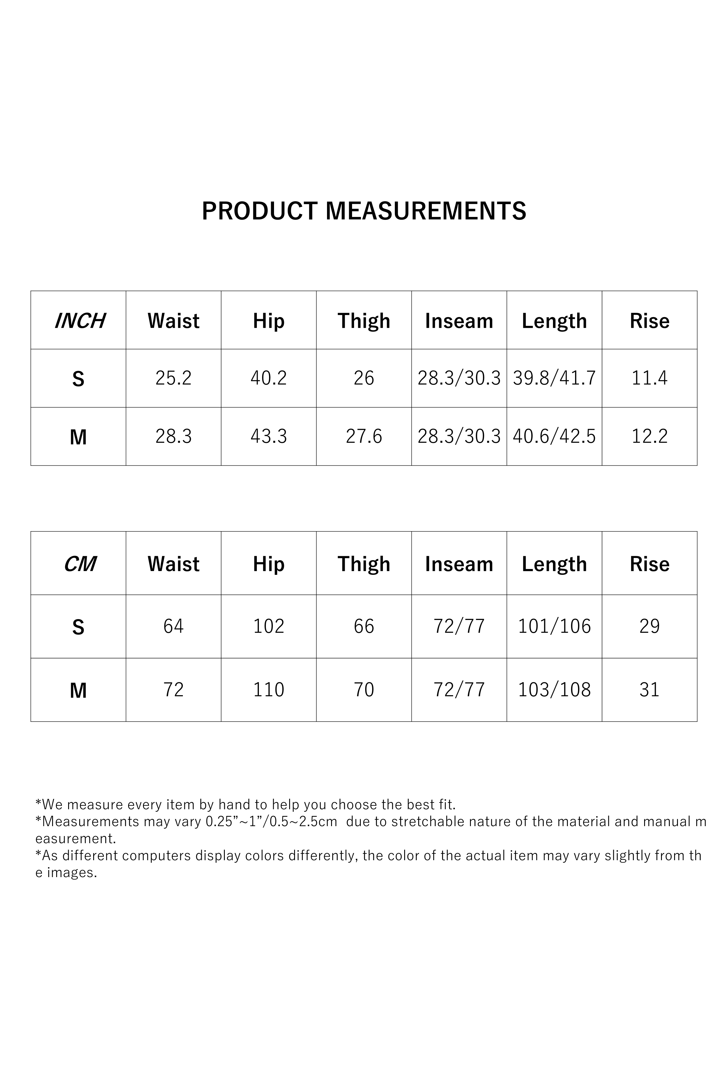 Size Measurement