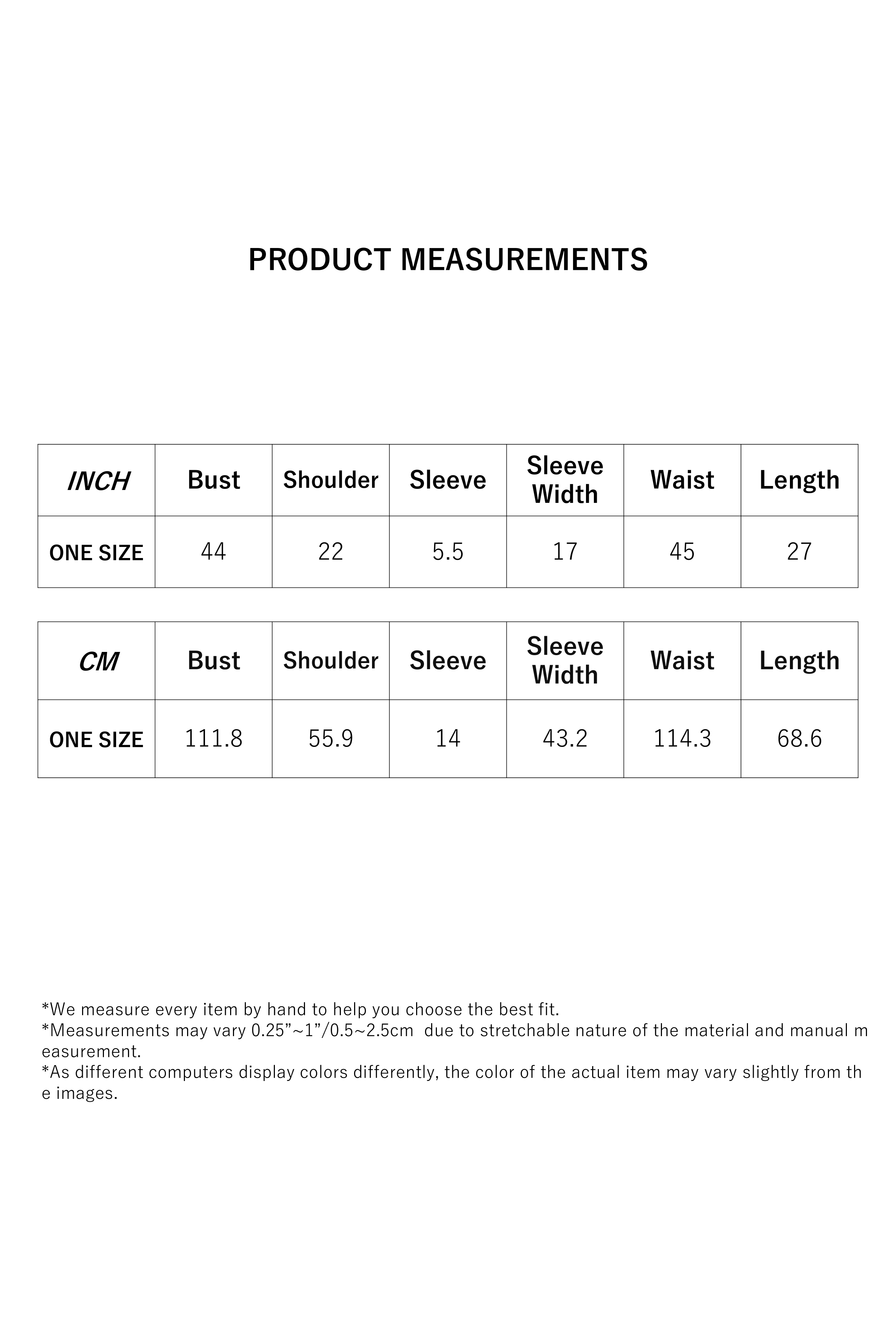 Size Measurement