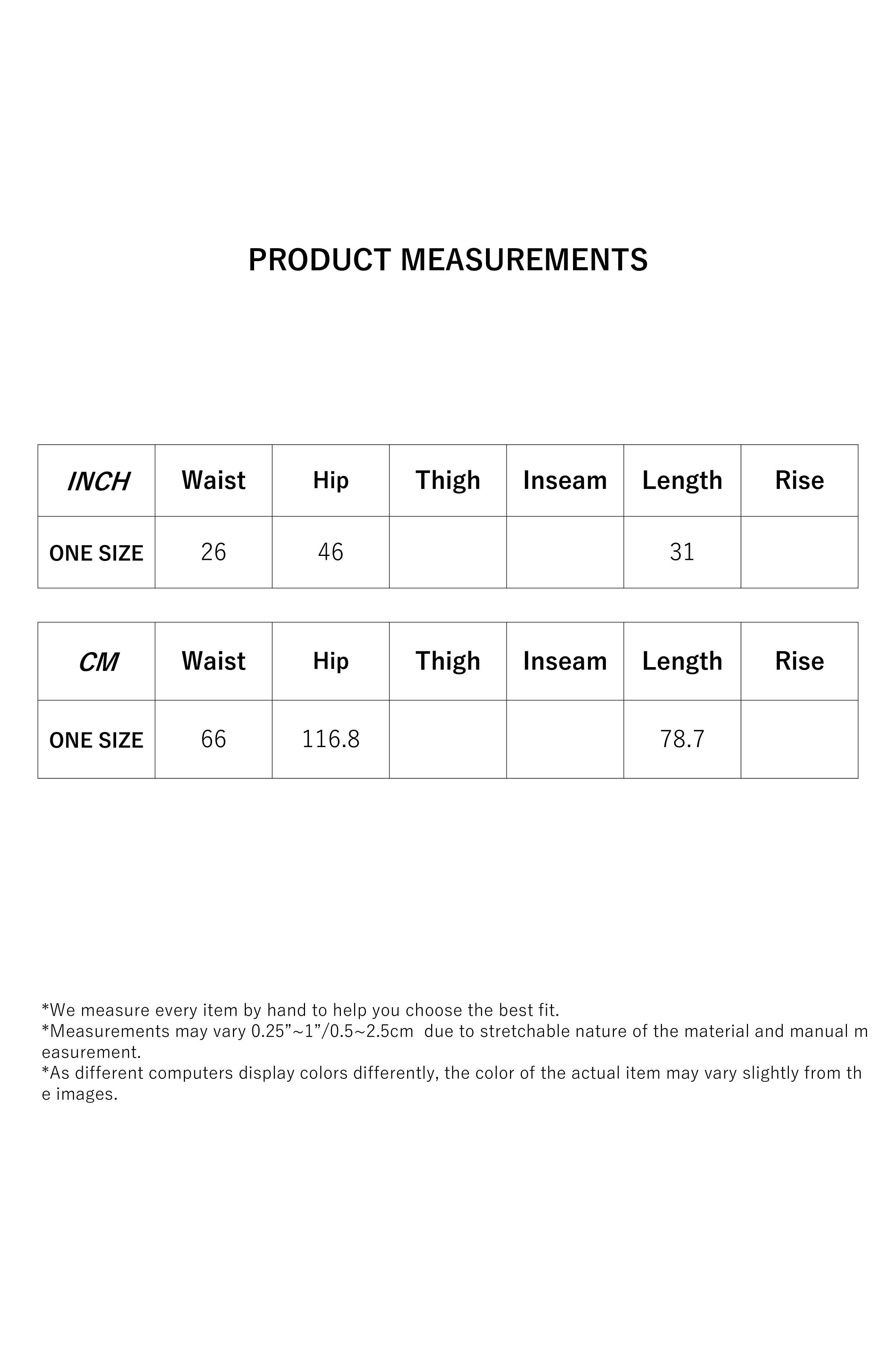 Size Measurement