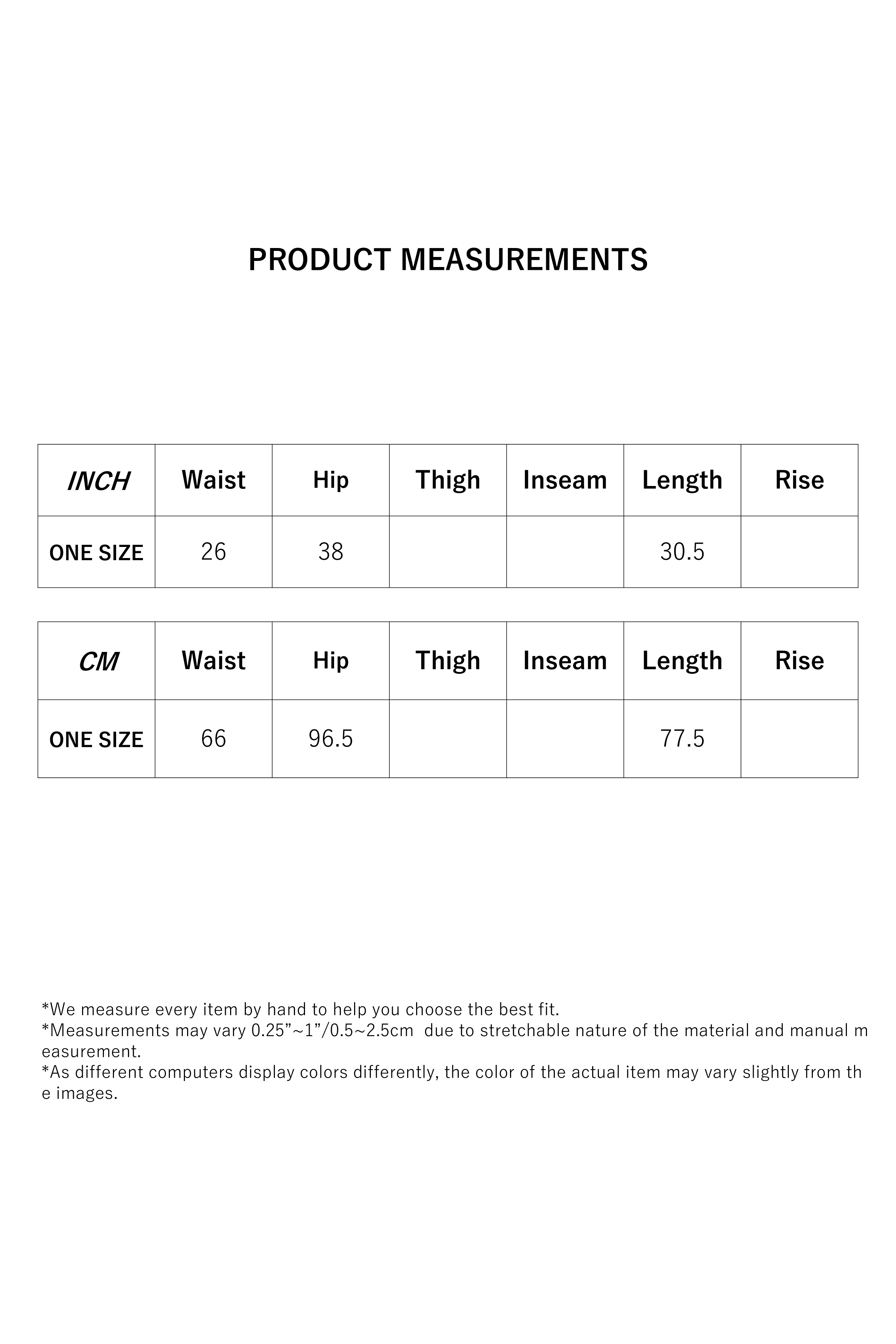 Size Measurement