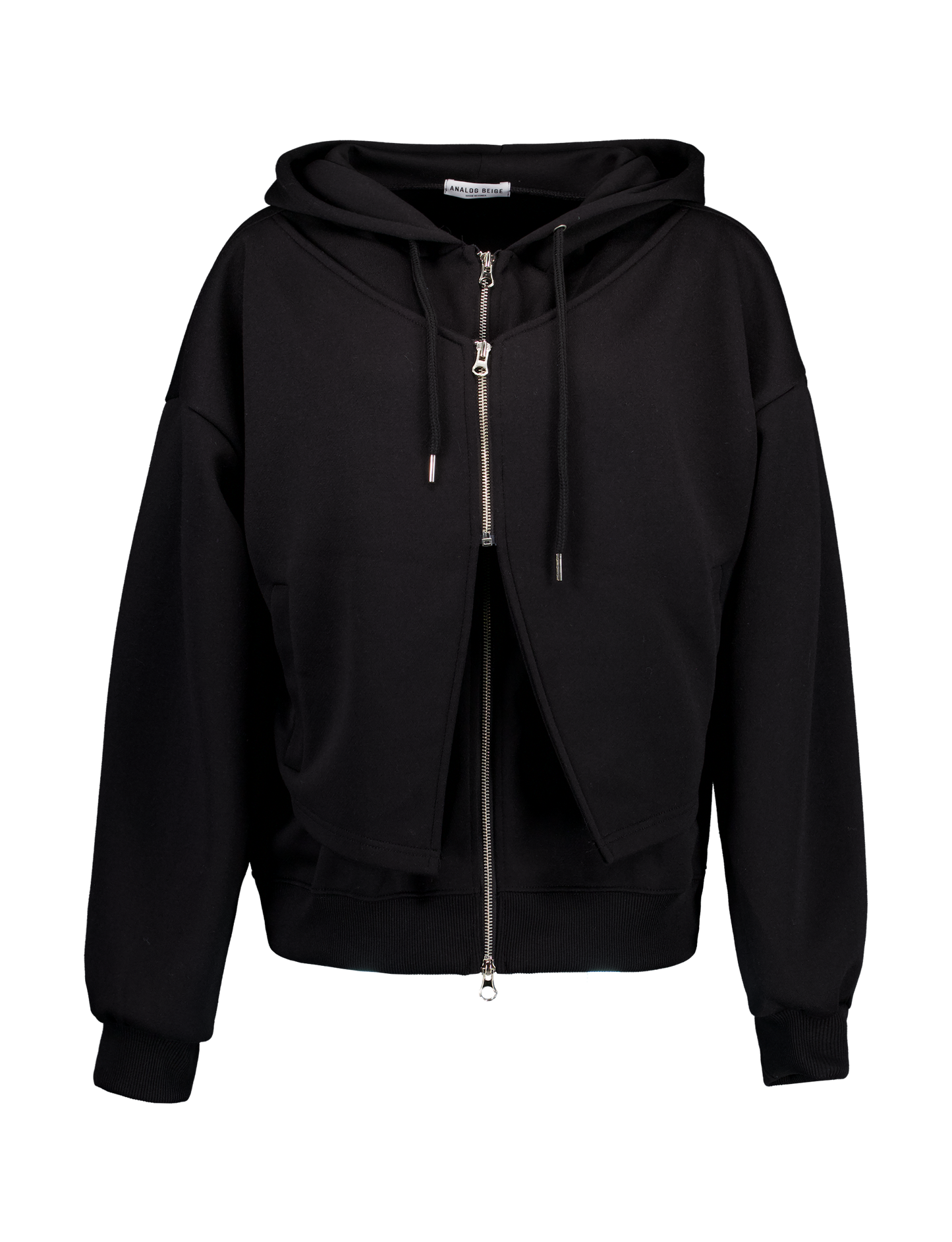 Layered Zip-up Hoodie