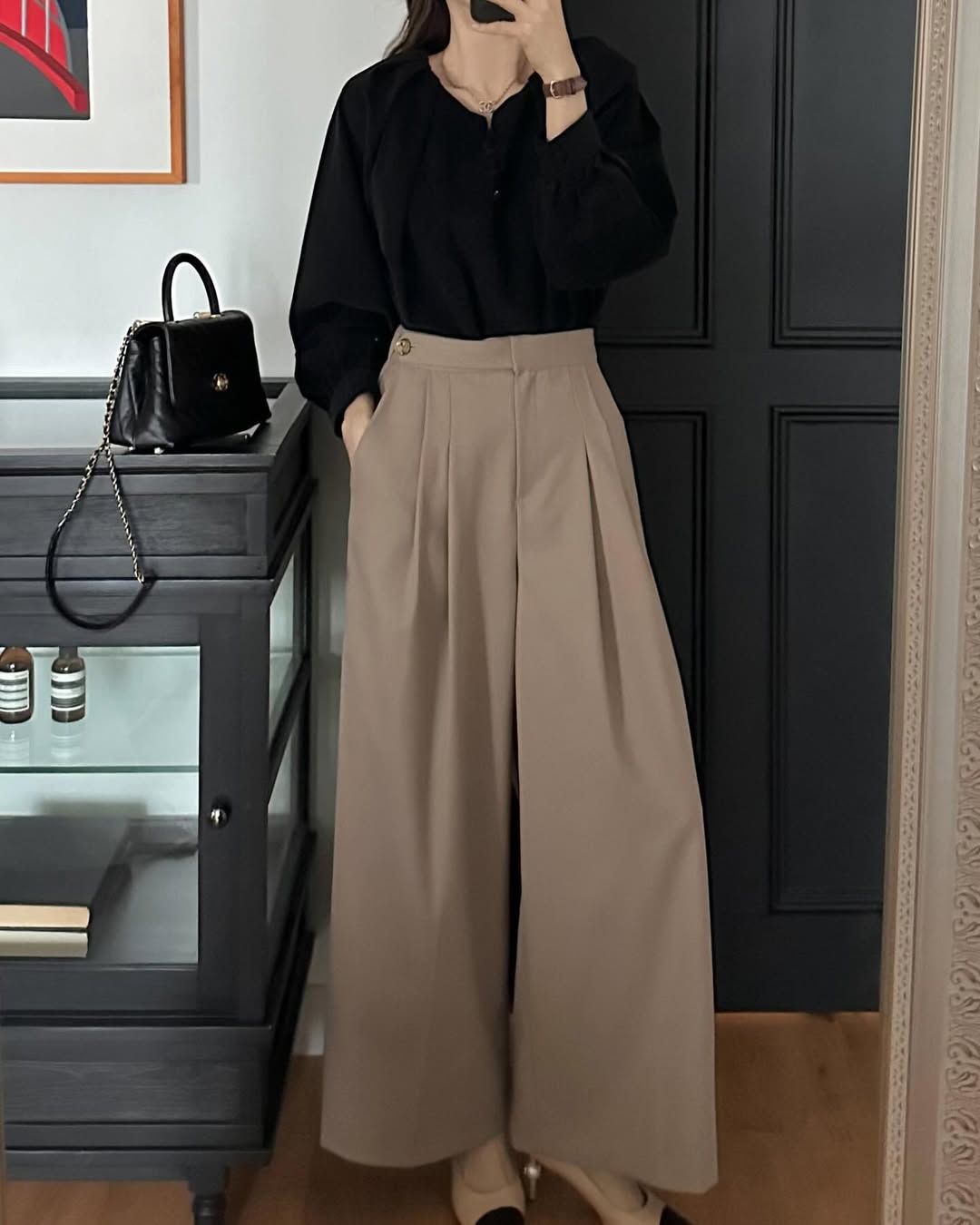 Button Pleat Slacks