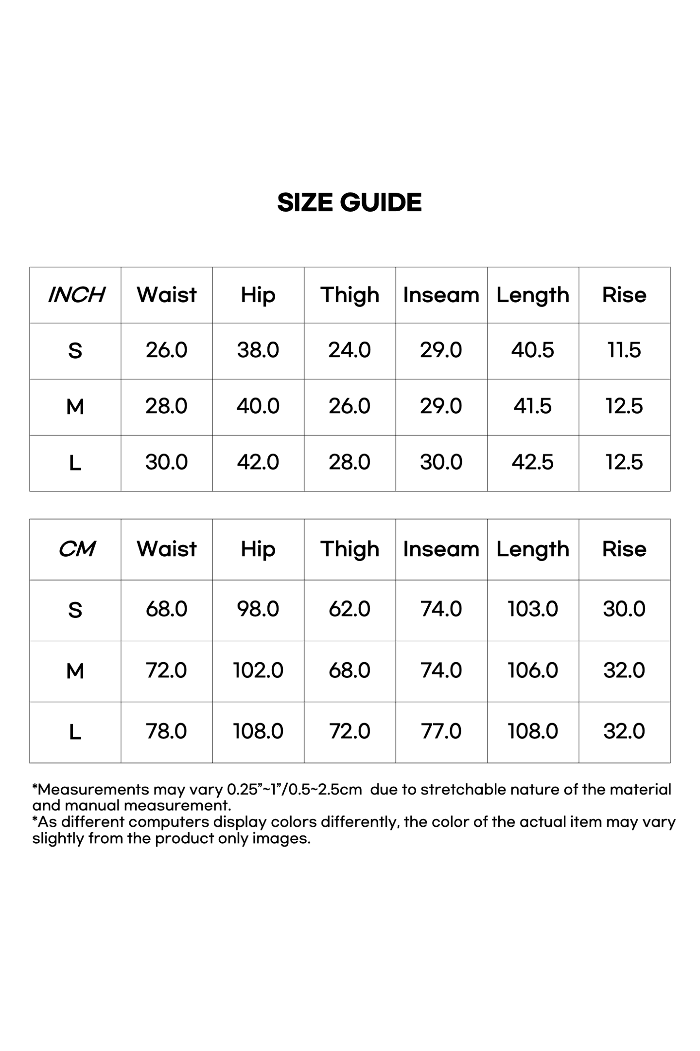 Size Measurement