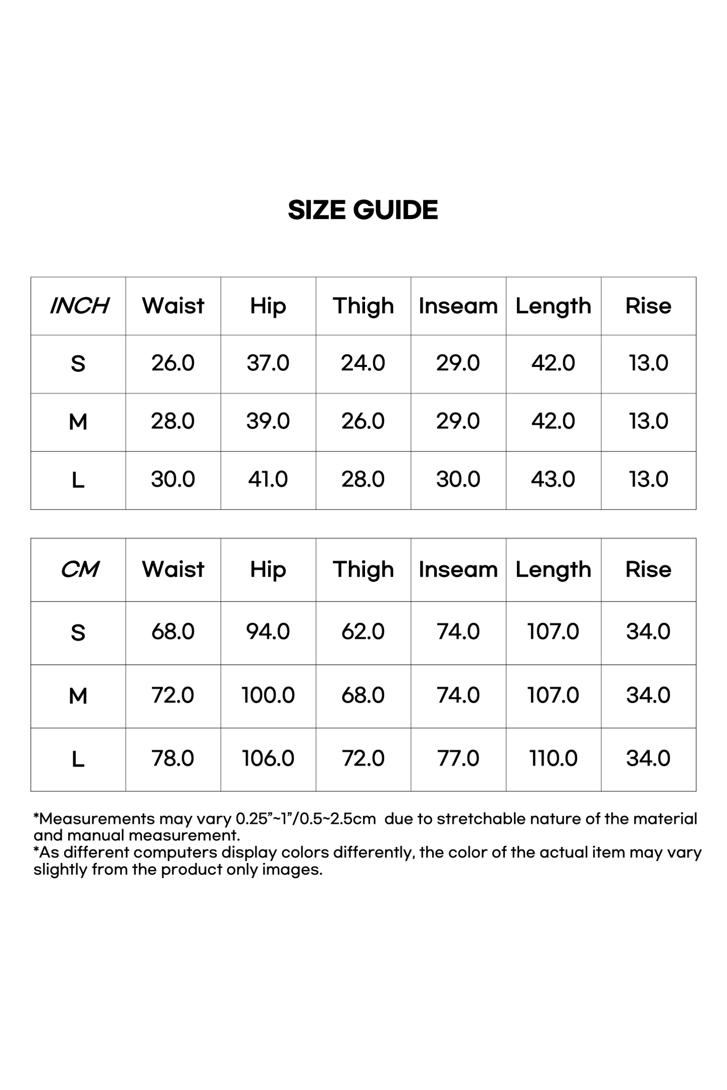 Size Measurement