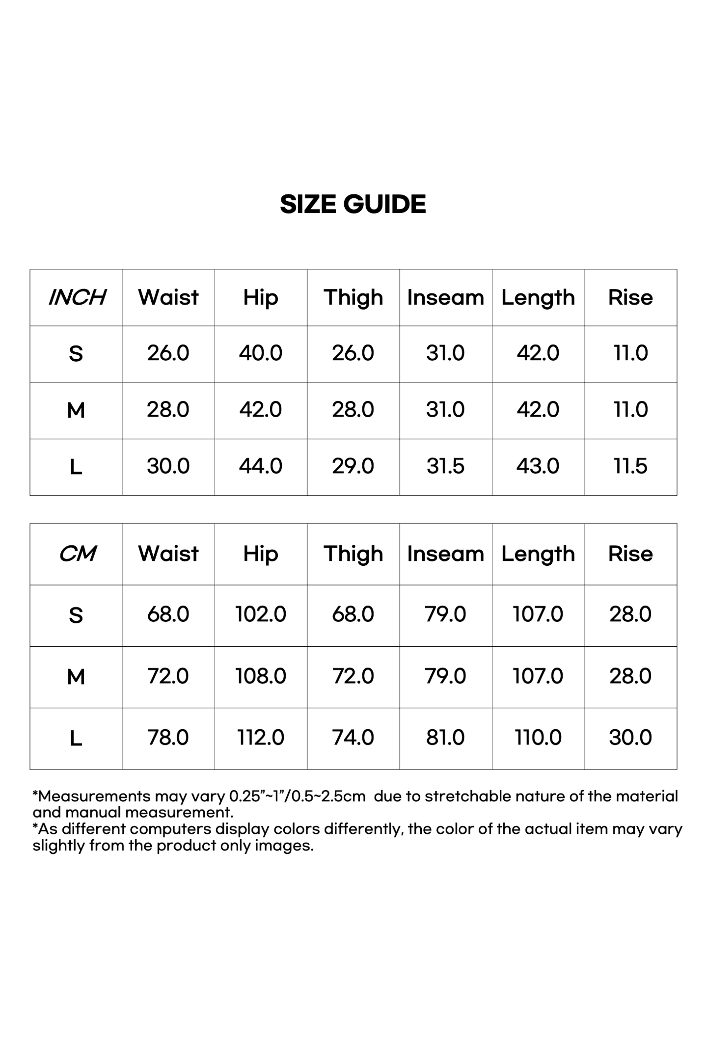 Size Measurement