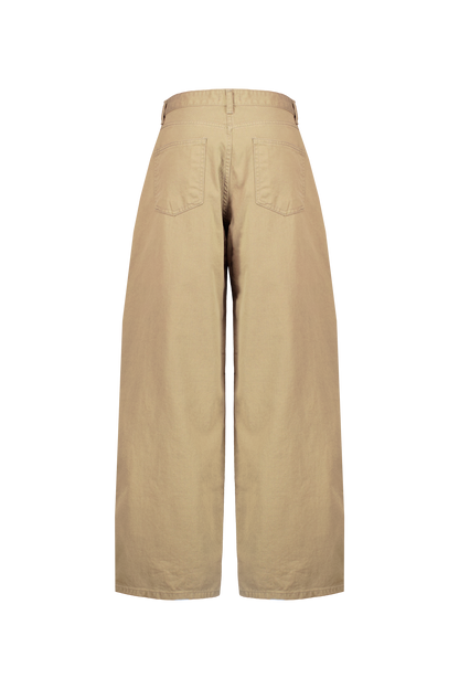 Waved Cotton Pants BG