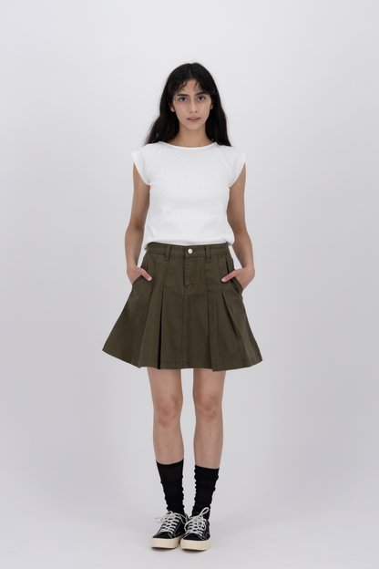 Litz Pleated Skirt KH