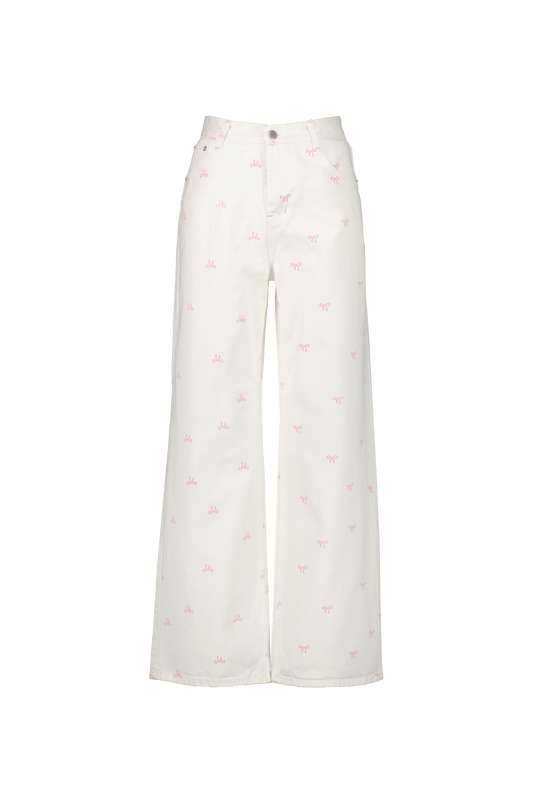 Ribbon Cotton Pants